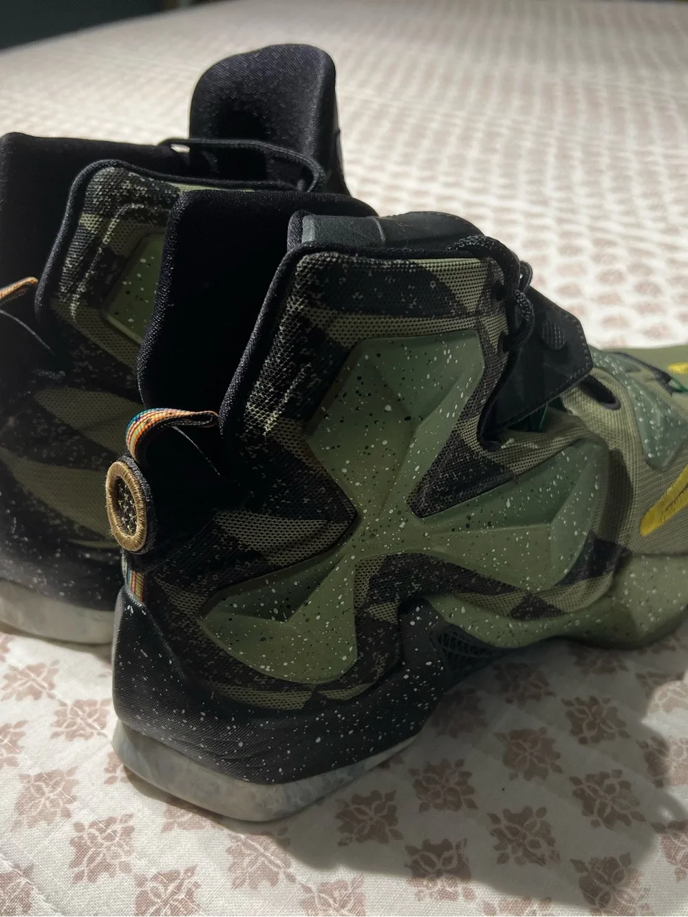 Nike LeBron All Star 13 Basketball Shoes - Olive Green Speckled